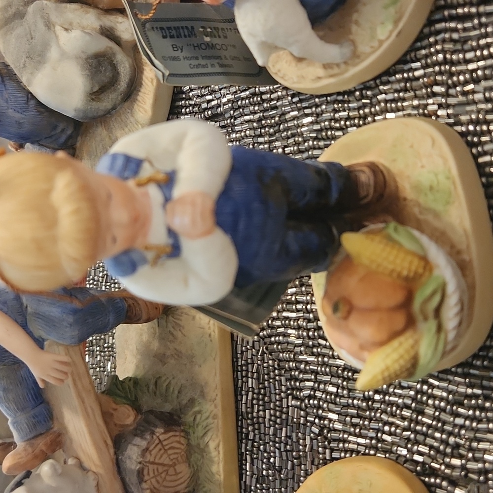 Denim Days by Homco Girl Praying